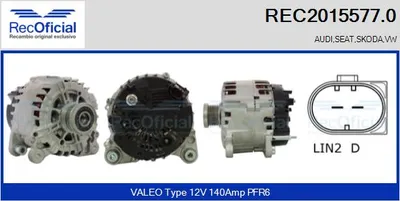 Alternator Audi A3 · Audi A3 Sportback · Vw GOLF PLUS V