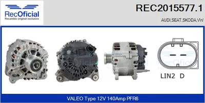Alternator Audi A3 · Audi A3 Sportback · Vw GOLF PLUS V