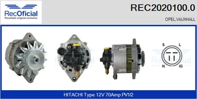 Alternator Opel COMBO Box Body/MPV · Opel CORSA B · Opel ASTRA F Saloon