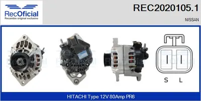 Alternator Nissan ALMERA I Hatchback · Nissan ALMERA I · Nissan PRIMERA