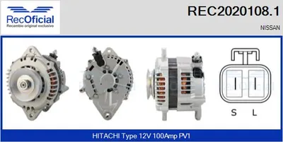 Alternator Nissan ALMERA TINO · Nissan ALMERA II Hatchback · Nissan ALMERA II