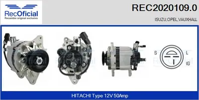 Alternator Isuzu TROOPER I · Opel CAMPO