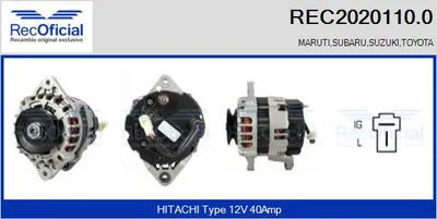 Alternator Toyota COROLLA Compact · Toyota COROLLA Liftback · Toyota MR2 I