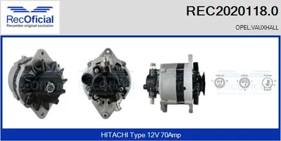 Alternator Opel KADETT E · Opel KADETT E Estate · Opel KADETT E Hatchback