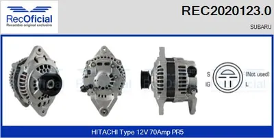 Alternator Subaru LEGACY II · Subaru LEGACY I Estate · Subaru LEGACY I