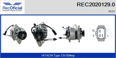Alternator Isuzu TROOPER I · Isuzu TROOPER I Open Off-Road Vehicle · Isuzu CAMPO