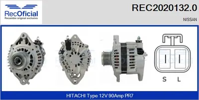 Alternator Nissan PATROL GR V Wagon