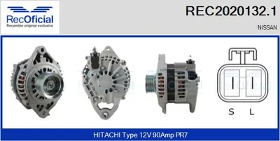 Alternator Nissan PATROL GR V Wagon