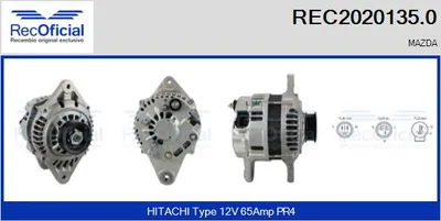 Alternator Mazda 121 I · Mazda 121 II