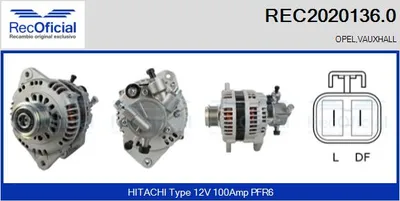 Alternator Opel MERIVA A MPV · Opel ASTRA H · Opel ASTRA H Estate