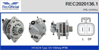 Alternator Opel MERIVA A MPV · Opel ASTRA H · Opel ASTRA H Estate