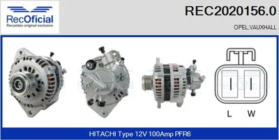 Alternator Opel CORSA C · Opel COMBO Box Body/MPV · Opel CORSA C Hatchback Van