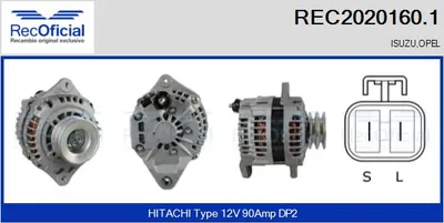 Alternator Opel MONTEREY B · Isuzu TROOPER III