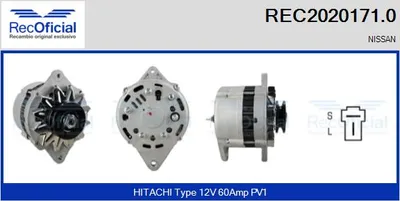 Alternator Nissan 280ZX,ZXT · Nissan CHERRY III · Nissan SUNNY I
