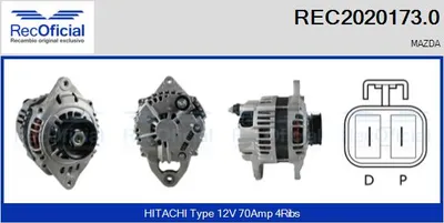 Alternator Mazda DEMIO