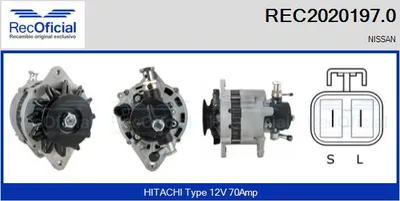 Alternator Nissan VANETTE Bus