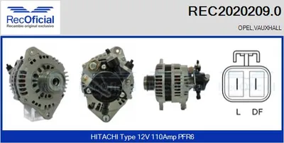 Alternator Opel CORSA C · Opel COMBO Box Body/MPV · Opel CORSA C Hatchback Van