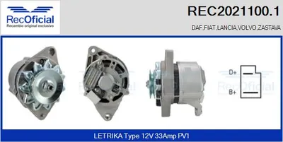 Alternator Fiat X 1/9 · Fiat 127 · Fiat 128 Coupe