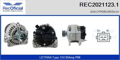 Alternator Skoda FELICIA I · Skoda FELICIA I Estate · Audi A3