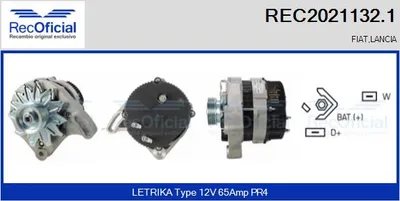 Alternator Fiat CINQUECENTO · Fiat 126 · Fiat PANDA