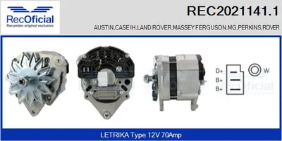 Alternator Rover 100 / METRO Hatchback · Rover 100 Convertible · Rover 200 I Saloon