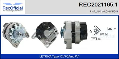 Alternator Fiat CINQUECENTO · Fiat PANDA · Fiat SEICENTO / 600