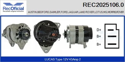 Alternator Ford GRANADA · Austin 1000-Series MK II · Jaguar XJ