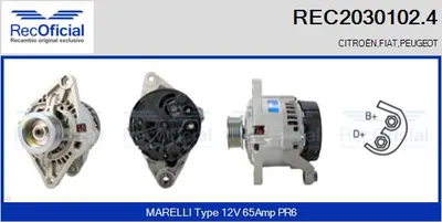 Alternator Fiat PUNTO · Fiat BRAVA · Fiat BRAVO I