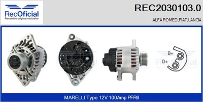 Alternator Alfa Romeo 145 · Alfa Romeo 146 · Fiat BRAVA