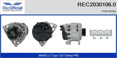 Alternator Ford ESCORT VI · Ford ESCORT VI Saloon · Ford ESCORT VI Turnier