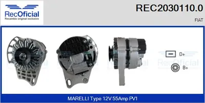 Alternator Fiat CINQUECENTO · Fiat PANDA · Fiat SEICENTO / 600