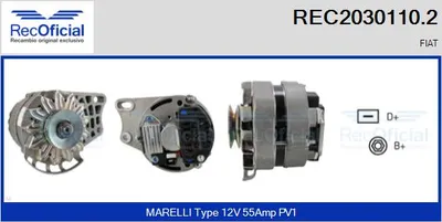 Alternator Fiat CINQUECENTO · Fiat PANDA · Fiat SEICENTO / 600
