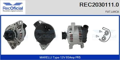 Alternator Lancia DEDRA · Lancia DELTA II · Fiat BRAVA