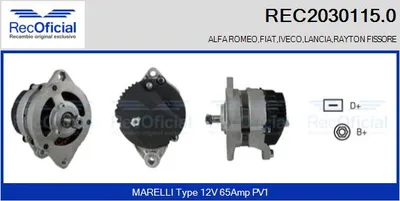 Alternator Fiat 131 · Fiat 131 Familiare/Panorama · Fiat CROMA
