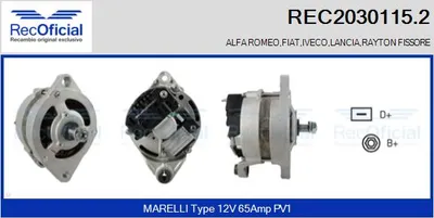 Alternator Fiat 131 · Fiat 131 Familiare/Panorama · Fiat CROMA