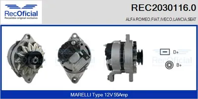 Alternator Fiat REGATA · Fiat REGATA Weekend · Fiat RITMO