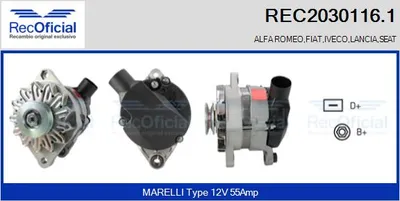 Alternator Fiat REGATA · Fiat REGATA Weekend · Fiat RITMO