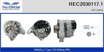 Alternator Fiat CINQUECENTO · Fiat 126 · Fiat PANDA