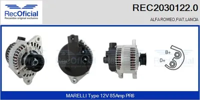 Alternator Lancia KAPPA · Lancia DEDRA · Lancia DELTA II