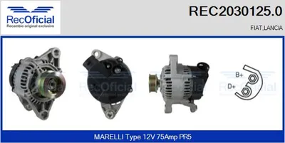 Alternator Lancia DEDRA · Lancia DELTA II · Fiat BRAVA