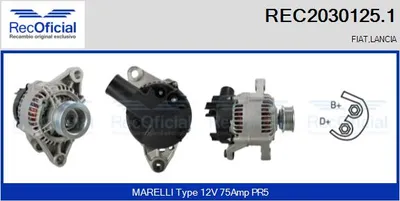 Alternator Lancia DEDRA · Lancia DELTA II · Fiat BRAVA