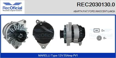 Alternator Fiat REGATA · Fiat REGATA Weekend · Fiat X 1/9
