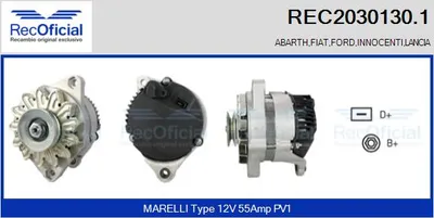 Alternator Fiat REGATA · Fiat REGATA Weekend · Fiat X 1/9