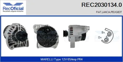 Alternator Fiat PUNTO · Fiat PUNTO Convertible · Peugeot EXPERT Platform/Chassis