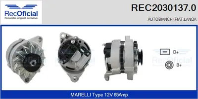 Alternator Fiat RITMO · Lancia DELTA I · Fiat TEMPRA