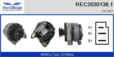 Alternator Seat RONDA · Seat MALAGA · Seat IBIZA I