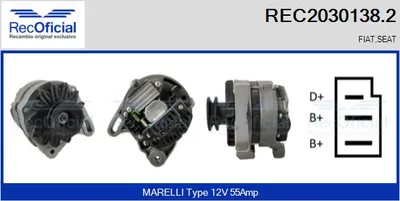 Alternator Seat RONDA · Seat MALAGA · Seat IBIZA I