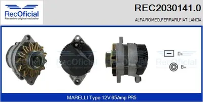 Alternator Fiat REGATA · Fiat REGATA Weekend · Fiat RITMO