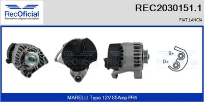 Alternator Fiat PUNTO · Fiat PUNTO Convertible · Fiat BRAVA