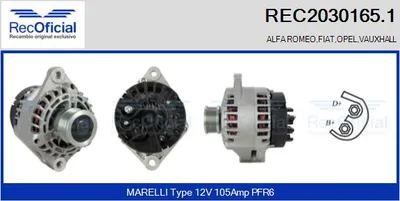 Alternator Fiat STILO · Opel VECTRA C · Opel VECTRA C GTS